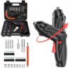 4.2V Cordless Electric Screwdriver Drill Set - 1800mAh Rechargeable with Bit Kit