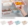 Adjustable Pull-out Fridge Organiser Drawer - Space-Saving Storage Bin