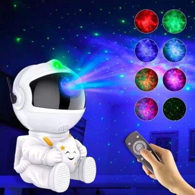 Astronaut Galaxy Projector Night Light - Remote Control, USB