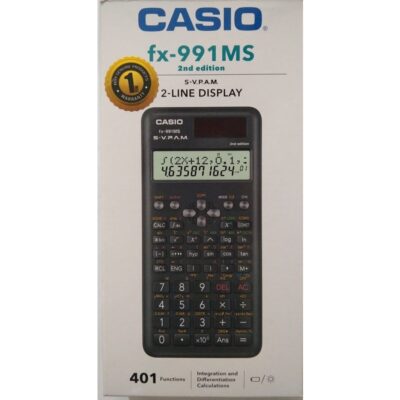 CASIO FX-991MS 2nd Edition Scientific Calculator - 401 Functions, 2-Line Display