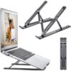 Foldable Aluminium Laptop Stand - Adjustable Height, Portable