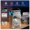 Portable Mini Air Cooler with Mist Humidifier - USB, 3 Speeds, Timer