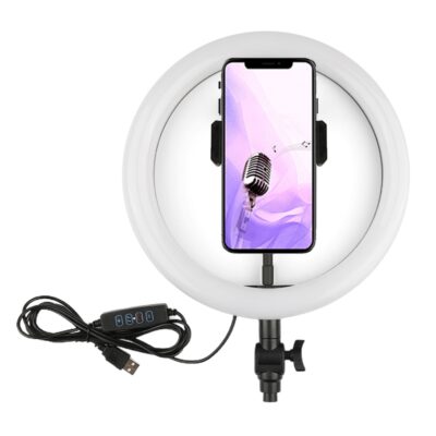 10-inch LED Ring Light with 7ft Tripod Stand and Phone Holder