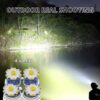 4-LED Super Bright Flashlight with COB Side Light - USB Rechargeable