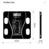 Smart Body Weight Scale - Bluetooth App, Digital Display, Temperature